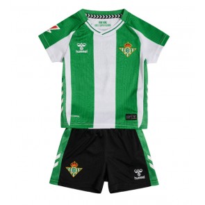 Real Betis Replika Babytøj Hjemmebanesæt Børn 2025-26 Kortærmet (+ Korte bukser)